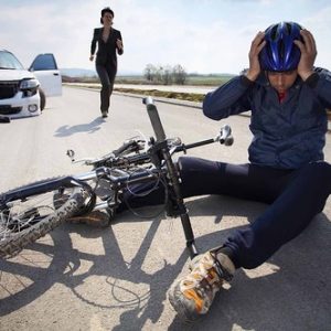 cyclist hit by car
